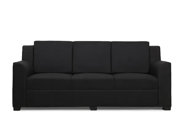 Erica Upholstered 3 Seater Sofa in Charcoal Color